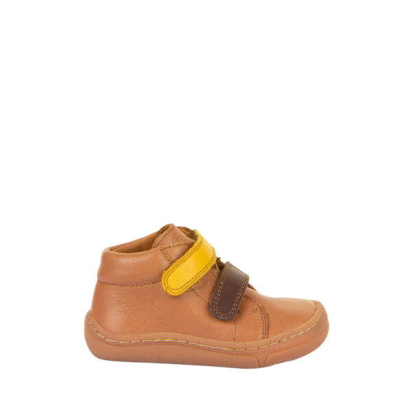 froddo botita barefoot doble velcro marrón